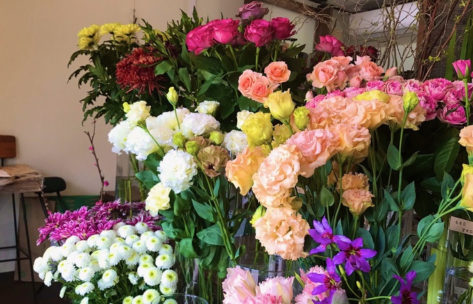 写真：仙台市若林区の花屋さん「花ぼうず」店内