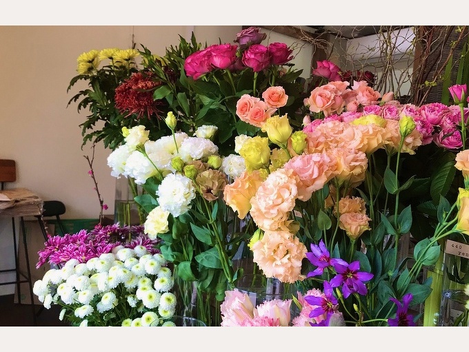 写真：仙台市若林区の花屋さん「花ぼうず」店内