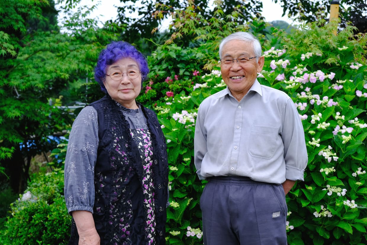 写真：イチジク農家、森茂喜さん・久子さん